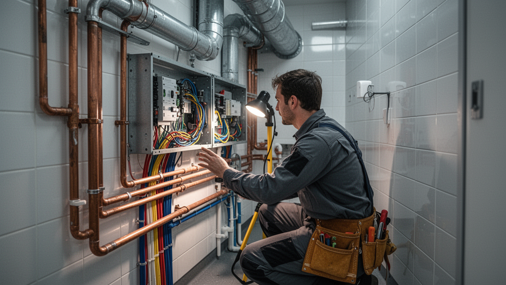 Instalações elétricas, hidráulicas e climatização: o que observar na prática