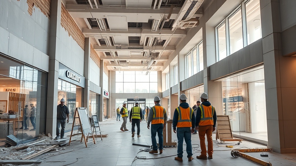 Panorama de custos em reformas de lojas em shopping