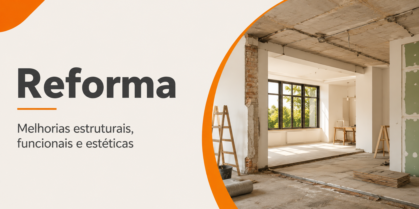 Reforma de casas, apartamentos e prédios comerciais